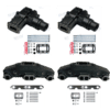 Kit Complet Collecteurs 94035 + Coudes MAR627  VOLVO PENTA / OMC - GM 305 et 350 CID - V8 - 5.0L et 5.7L - 1991 et ultérieurs    (Joint humide / wet)