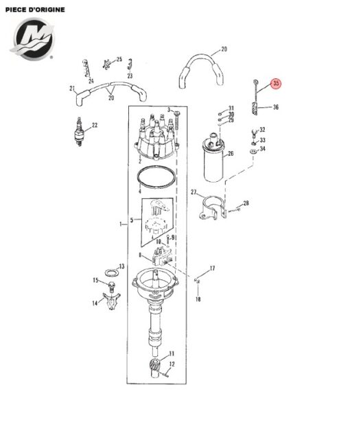 BK-16-90096A1 - Kit support de fils de bougie Mercruiser 16-90096A1