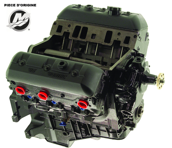 Moteur Mercruiser V6 4.3L - 262 CID - Vortec - Type GM262-LJ - 1996 à 2009 - 8M0188294 reconditionné par Mercruiser
