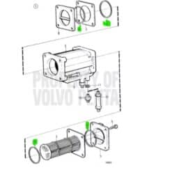 Kit joint torique échangeur volvo penta D2-55 Volvo: 3580818 REC23011