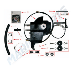 KIT CONVERSION OMC COBRA - MERCRUISER ALPHA ONE G2 Avec ce kit, vous pouvez simplement convertir votre ancienne embase cobra Cobra en Mercruiser Alpha One Gen. 2.