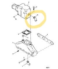 RACCORD 45° COUDE MERCRUISER 865159