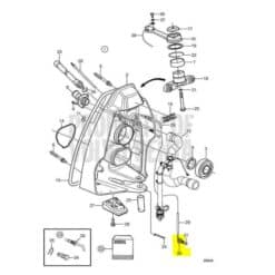 RACCORD EAU EMBASE SPEEDO VOLVO PENTA 3883719 ORIGINAL